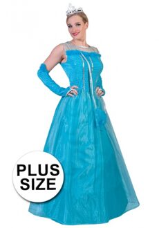 Plus size carnavalskostuum koningin voor dames