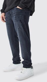 Plus Stacked Stretch Skinny Jeans, Washed Black - 42
