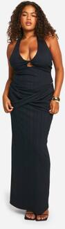 Plus Twist Front Top & Rok Co-Ord, Black - 56
