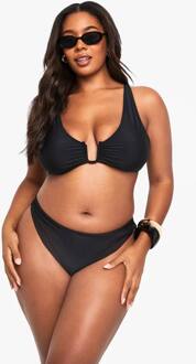 Plus Zwemkleding Essentials Hoge Taille Slip, Black - 54