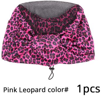 Plussign 1 Stks/partij Roze Gloden Leopard Grip Cap Voor Maken Hoofdband Pruiken Geknoopt Haarbanden Pruik Cap Ventileren Hoofdband Pruik Cap roze luipaard 1stk
