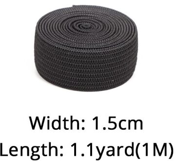 Plussing Haar Pruik Accessoires 1.5Cm 2.5Cm 3.5Cm 4Cm Zwarte Elastische Band Voor Pruik/Lace frontale/Vetersluiting Maken 1Pcs 1.5cm width