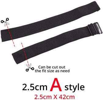 Plussing Haar Pruik Accessoires 1.5Cm 2.5Cm 3.5Cm 4Cm Zwarte Elastische Band Voor Pruik/Lace frontale/Vetersluiting Maken 1Pcs 2.5cm Adjustable A