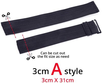 Plussing Haar Pruik Accessoires 1.5Cm 2.5Cm 3.5Cm 4Cm Zwarte Elastische Band Voor Pruik/Lace frontale/Vetersluiting Maken 1Pcs 3.0cm Adjustable A