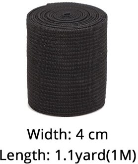 Plussing Haar Pruik Accessoires 1.5Cm 2.5Cm 3.5Cm 4Cm Zwarte Elastische Band Voor Pruik/Lace frontale/Vetersluiting Maken 1Pcs 4cm width