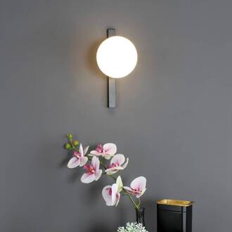 Pluto wandlamp, 1-lamp, zwart/wit, schakelaar zwart, wit