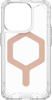 Plyo Backcover Magsafe voor de iPhone 15 Pro - Ice / Rosé Goud