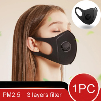 PM2.5 Valve Mouth Mask Adult Reusable Breathable Face Mask Protective Mask Mouth Caps Washable Mouth Mask Respirator masques
