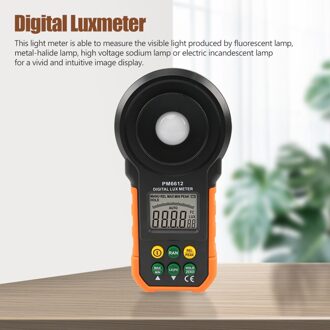 PM6612 Handheld 200000Lux Meten Woonkamer Niveaus Verlichting Meter Licht Tester Digitale Luxmeter Abs Groot Scherm