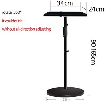 PMA-T3S-85160 5Kg 850-1650Mm Universele Projector Monopod Stand Laptop Floor Houder Hoogte Verstelbare Met Lade 39X28.5Cm Base