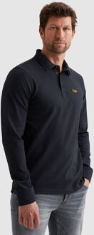 PME Legend American Classic Longsleeve Poloshirt Navy Donkerblauw - 3XL,L,M