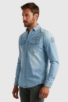 PME Legend Denim Overhemd Blauw - 3XL,XL,XXL