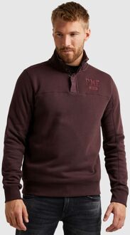 PME Legend Half Button Zip Trui Bordeaux - XL