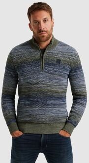 PME Legend Half Zip Colormix Trui Blauw Groen - 3XL,L,M,XL