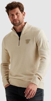PME Legend Half Zip Trui Ecru Off-White - 3XL,L,M,XL,XXL