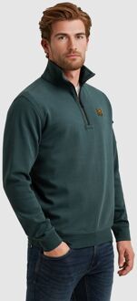 PME Legend Half Zip Trui Interlock Jersey Petrol Groen - 3XL,XXL