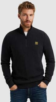 PME Legend Half Zip Trui Mouliné Zwart - 3XL,L,M,XL,XXL