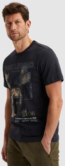 PME Legend Jersey T-Shirt Logo Navy Blauw - L,M,XXL