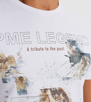 PME Legend Jersey T-Shirt Logo Wit - XL