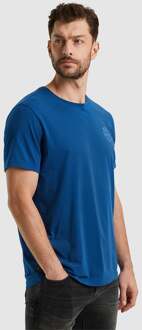 PME Legend Korte Mouw R-hals Jersey T-shirt PME Legend , Blue , Heren - 3XL