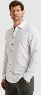 PME Legend Linnen Blend Overhemd Wit - M,XL