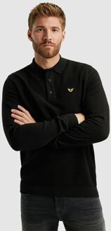 PME Legend Long Sleeve Poloshirt Zwart