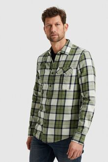 PME Legend Overhemd Ruiten Groen - M