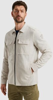 PME Legend Overshirt 2 Tone Slub Ecru Off-White - L,M,XL,XXL