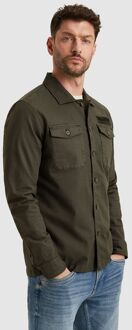 PME Legend Overshirt Canvas Olive Donkergroen - 3XL,L
