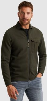 PME Legend Overshirt Jersey Waffle Beluga Groen Donkergroen - 3XL,XL,XXL