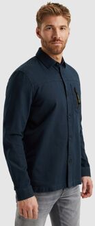 PME Legend Overshirt Mattweave Navy Donkerblauw