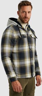 PME Legend Overshirt Ruiten Blauw Groen Multicolour