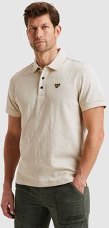 PME Legend Poloshirt Jacquard Jersey Ecru Beige - 3XL,M,XXL