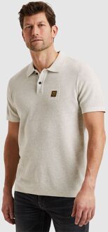 PME Legend Poloshirt Knitted Ecru Off-White - 3XL,XXL