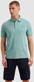 PME Legend Poloshirt Piqué Logo Lichtblauw - L,M,XL,XXL