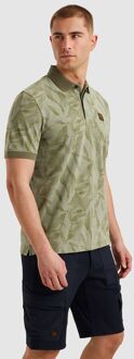 PME Legend Poloshirt Piqué Print Groen - L,M
