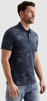 PME Legend Poloshirt Slub Jersey Navy Donkerblauw - 3XL,L,M,XL,XXL