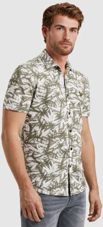 PME Legend Short Sleeve Overhemd Print Groen Multicolour - L,XL,XXL