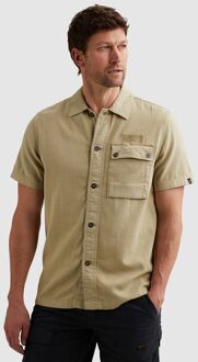 PME Legend Short Sleeve Overhemd Slub Twill Spray Green Groen - 3XL,L,M,XL,XXL