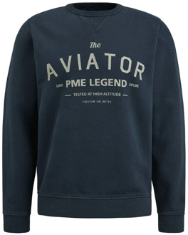 PME Legend Spray Design Crewneck Sweatshirt PME Legend , Blue , Heren - 2Xl,3Xl