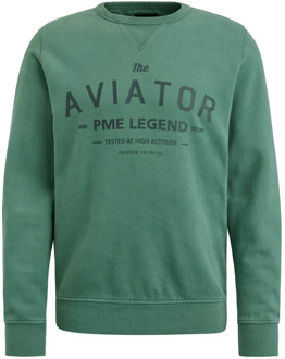 PME Legend Spray Design Crewneck Sweatshirt PME Legend , Green , Heren - 2Xl,L,M,3Xl