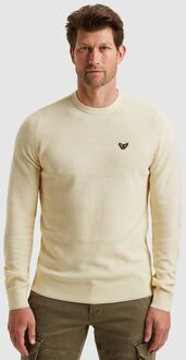 PME Legend Structure Pullover Melange Ecru Wit - 3XL,L,XL