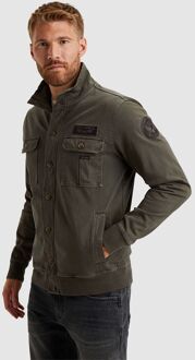 PME Legend Sweat Button Jacket Donkergroen - L,XXL
