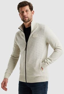 PME Legend Sweat Zip Jacket Ecru Beige - 3XL,XXL