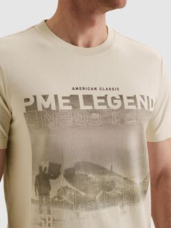 PME Legend T-Shirt Heavy Jersey Artwork Ecru Beige - 3XL,L,M,XL,XXL