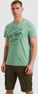 PME Legend T-Shirt Logo Artwork Turquoise Groen