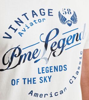 PME Legend T-Shirt Logo Artwork Wit - 3XL,L