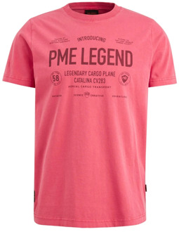PME Legend T-shirt Rood heren Fuchsia - XL,M,XXL,L,3XL