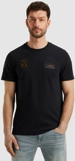 PME Legend T-Shirt Waffle Navy Blauw