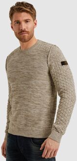 PME Legend Trui Mouliné Beige - 3XL,XL,XXL